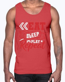 Eat Sleep Play repeat 8#- video games- Cotton Tank