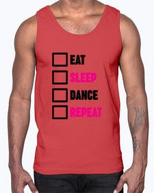 Eat sleep dance repeat 120#- ballet- Cotton Tank