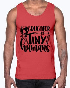 Educator Of Tiny Humans Style 744#- teacher- Cotton Tank