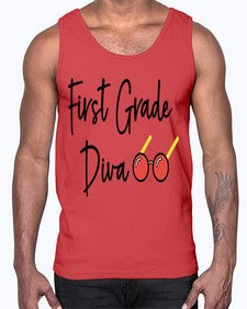First Grade Diva 124#- first grade- Cotton Tank