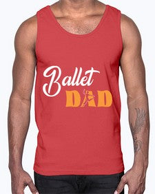 Fitted dance dad ballet svg ballet 125#- ballet- Cotton Tank