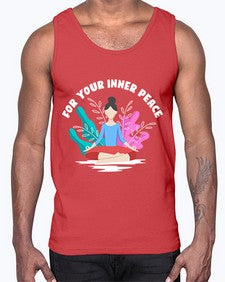 For Your Inner Peace 222#- yoga- Cotton Tank