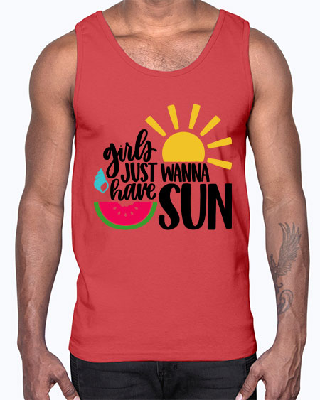 Girls Just Wanna Have Sun Style 44#- summer- Cotton Tank