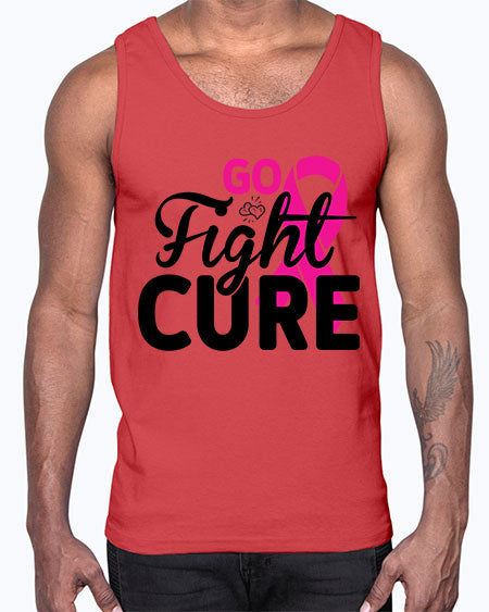 Go Fight Cure 23#- breast cancer- Cotton Tank