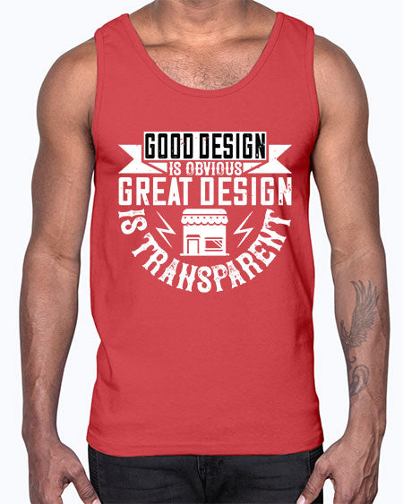 Good design is obvious Great design is transparent Style 170#- architect- Cotton Tank