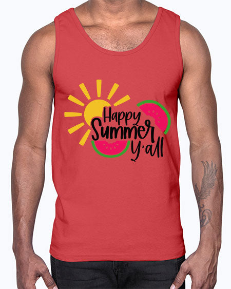Happy Summer Yall Style 41#- summer- Cotton Tank