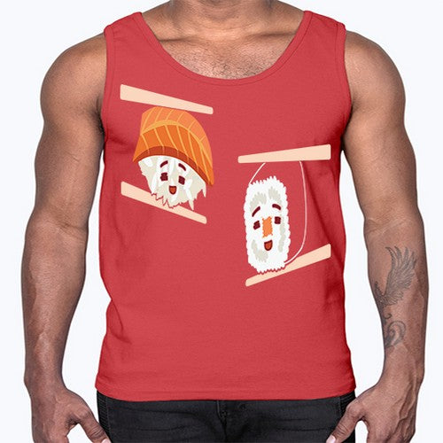 Happy Sushi Anime Kawaii Set Anime 232#- anime- Cotton Tank