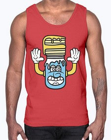 Happy me 136#- cartoon food- Cotton Tank