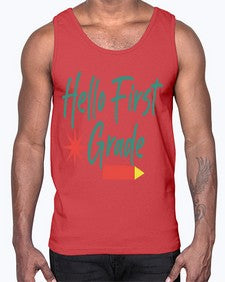 Hello First Grade 277#- first grade- Cotton Tank