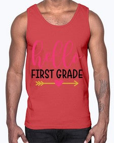 Hello First Grade 282#- first grade- Cotton Tank