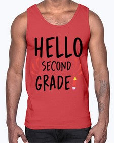 Hello Second Grade 327#- second grade- Cotton Tank