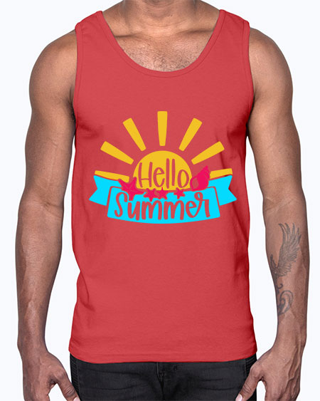 Hello Summer Style 38#- summer- Cotton Tank