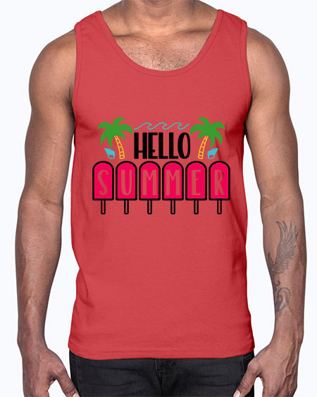 Hello Summer Style 39#- summer- Cotton Tank