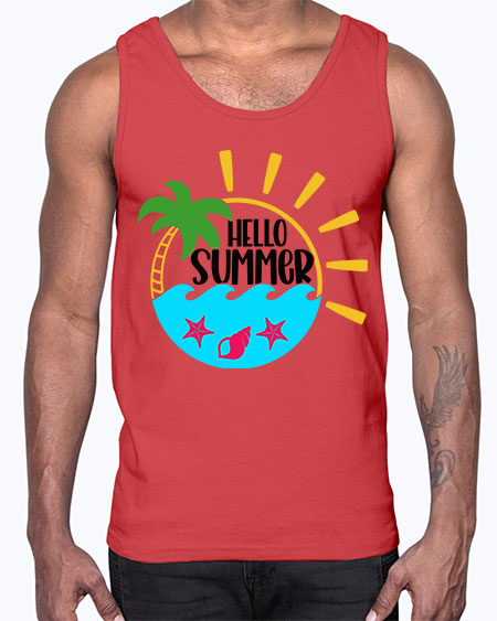 Hello Summer Style 40#- summer- Cotton Tank