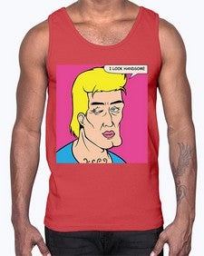 I Look Handsome 574#- art pop art- Cotton Tank