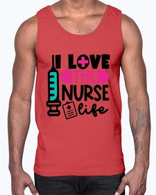 I Love The Nurse Life Style Style 901#- nurse- Cotton Tank