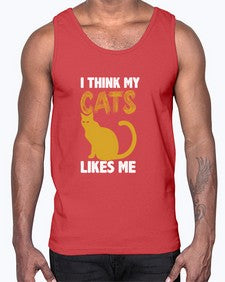I Think My Cats- cats- Cotton Tank