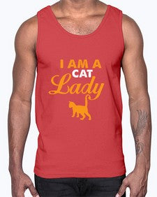 I am a cat lady- cats- Cotton Tank