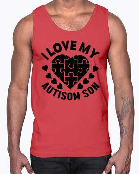 I love my Style 45#- autism- Cotton Tank