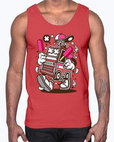 Ice Cream Truck 1173#- ice cream- Cotton Tank
