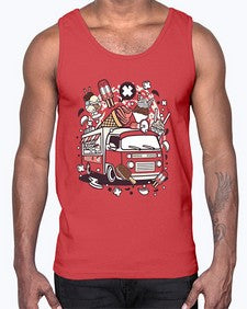 Ice Cream Van 1174#- ice cream- Cotton Tank