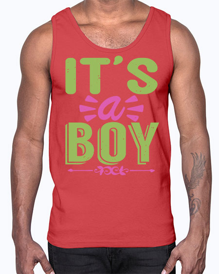 Its A Boy Style 130#- baby- Cotton Tank