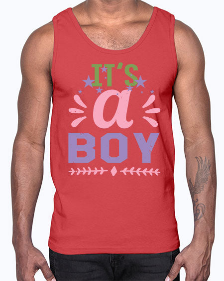 Its a boy Style 131#- baby shower- Cotton Tank