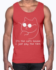 Its the Cats House- cats- Cotton Tank