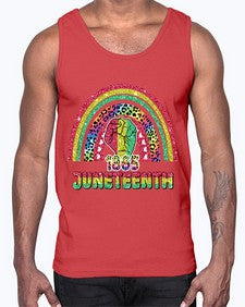 Juneteenth 1865 Rainbow 19#- black juneteenth- Cotton Tank