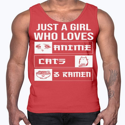 Just A Girl Who Loves 263#- anime- Cotton Tank