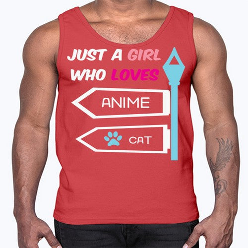 Just A Girl Who Loves Anime 264#- anime- Cotton Tank