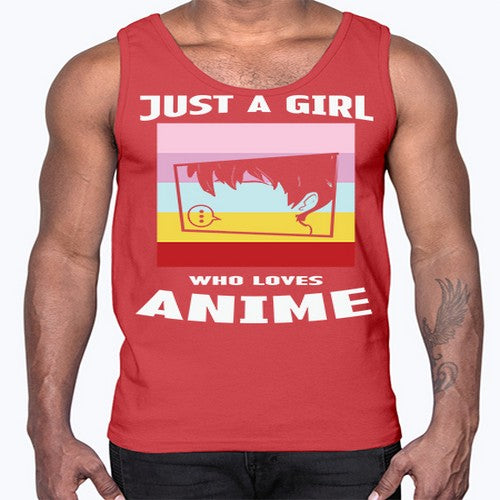 Just A Girl Who Loves Anime 265#- anime- Cotton Tank