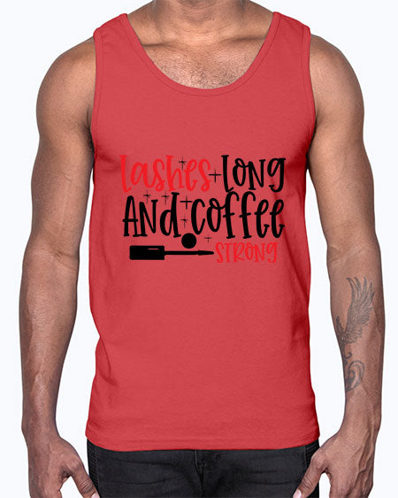 Lashes Long And Coffee Strong Style 232#-makeup Cotton Tank