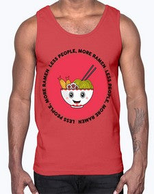 Less People More Ramen 1283#- Ramen- Cotton Tank