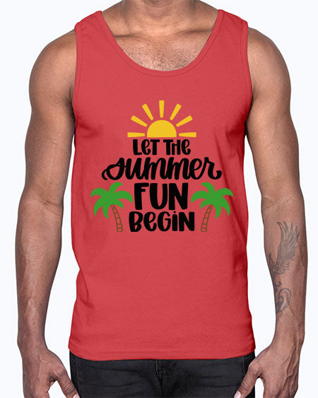 Let The Summer Fun Begin Style 35#- summer- Cotton Tank