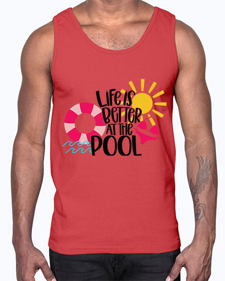 Life Is Better At The Pool Style 33#- summer- Cotton Tank