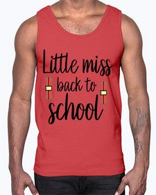 Little miss back to school 478#- general school- Cotton Tank