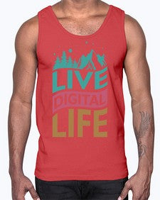Live Digital Life 7#- internet- Cotton Tank