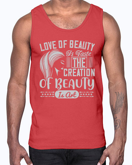 Love of beauty is taste The creation of beauty is art Style 196#-makeup Cotton Tank