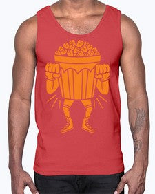 Mad popcorn 164#- cartoon food- Cotton Tank