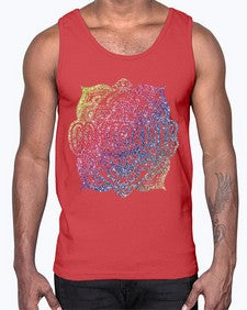 Mandala Courage Rainbow Glitter 758#- mandala- Cotton Tank