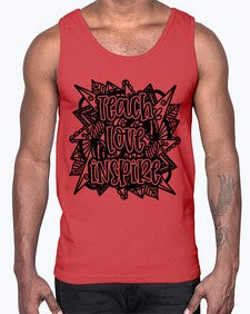 Mandala Teach Love Inspire 763#- mandala- Cotton Tank