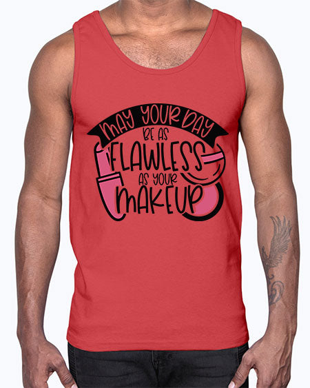 May Your Day Be As Flawless As Your Makeup Style 38#-makeup Cotton Tank