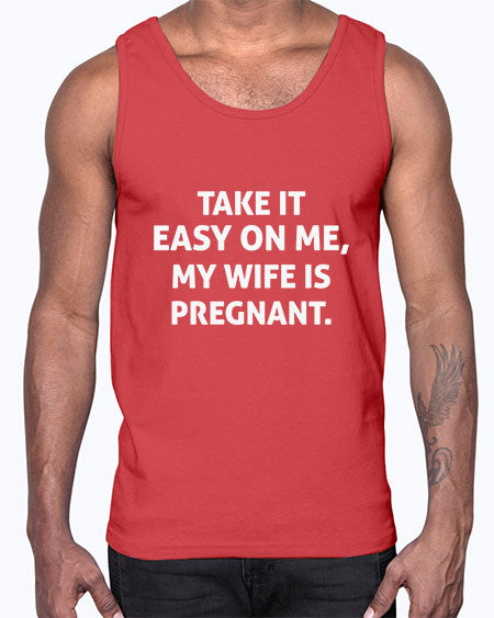 Menstakeiteasyonmemywifeispregnant1095#- doubla- Cotton Tank