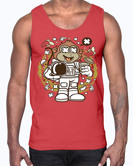 Monkey Astronaut- monkey- Cotton Tank