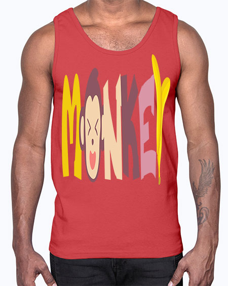 Monkey Banana 11#- monkey- Cotton Tank