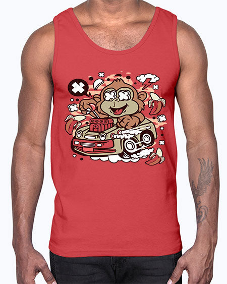 Monkey Hotrod- monkey- Cotton Tank