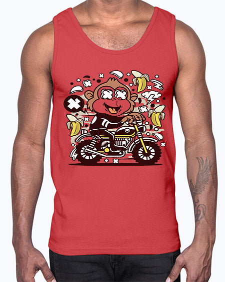 Monkey Motocrosser- monkey- Cotton Tank