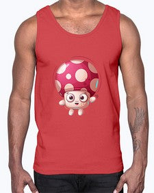 Mushroom 187#- cartoon food- Cotton Tank