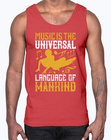 Music is the universal language of mankind 34#- dance2- Cotton Tank